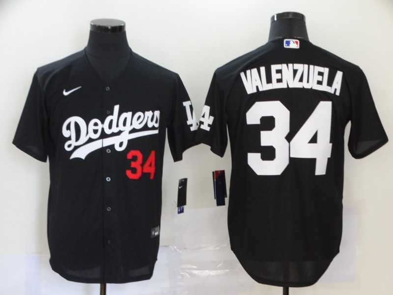 Dodgers 34 Fernando Valenzuela Black 2020 Nike Cool Base Jersey,We sell and wholesale Dodgers 34 Fernando Valenzuela Black 2020 Nike Cool Base Jersey on line form chian!